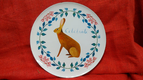 Large Enamel Plate