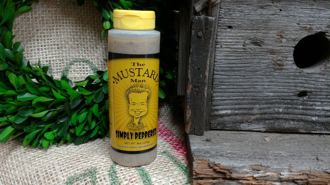 The Mustard Man Simply Peppered